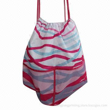 Promotional Polyester Drawstring Bag, Customized Logos Welcomed, Good Idea for Promotional Gifts